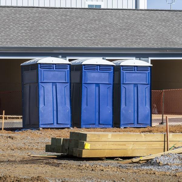 Heavy-duty construction site porta potty in Faribault, Minnesota